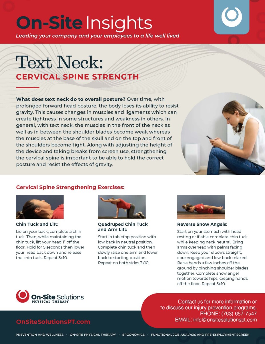 a picture of On-Site Insights-Text Neck: Cervical Spine Strength