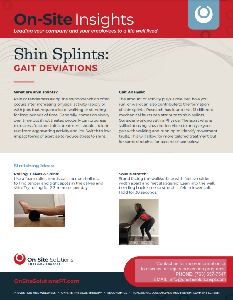 Shin Splints: Gait Ch-Ch-Changes! | Onsitesolutionspt